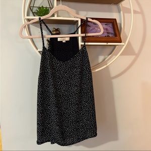 Loft Women's Small S Navy Blue White Blouse Tank Top